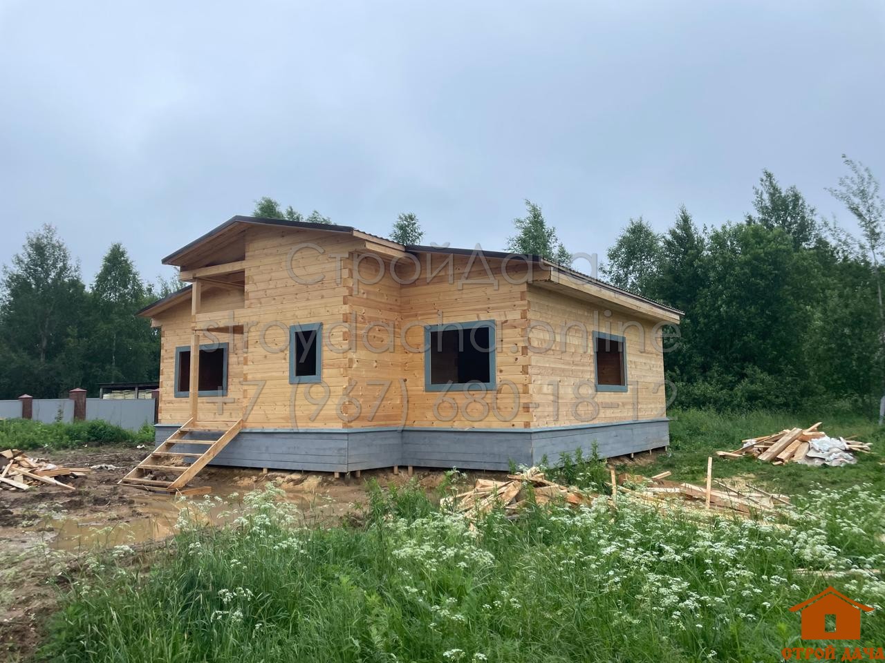 Дом из бруса 121 м²